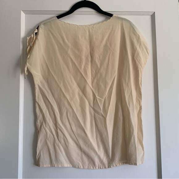 Vintage silk embroidered blouse Doen Style - Picture 7 of 9